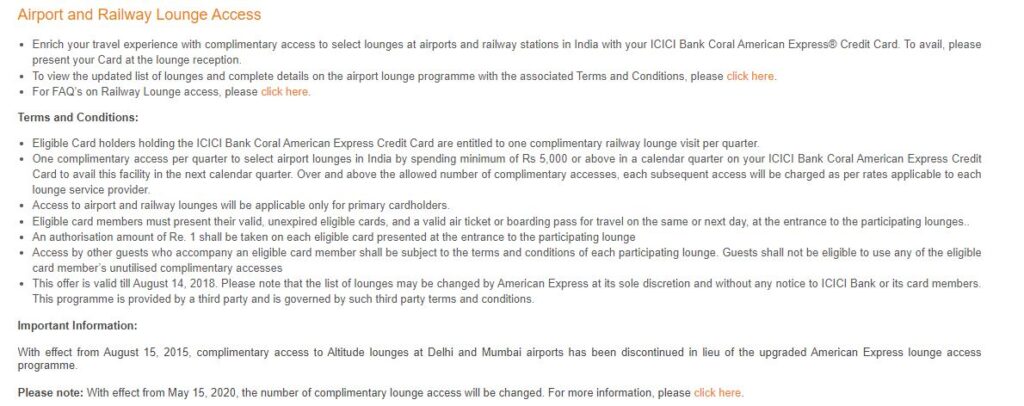 Airport Lounge Access- American Express