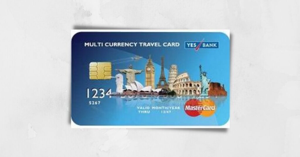 Image of YES BANK Multicurrency Travel Card with MasterCard variant