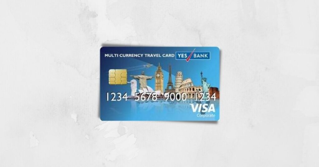 Image of YES BANK Multicurrency Travel Card with VISA variant