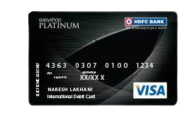 Image of HDFC EasyShop Platinum Debit Card