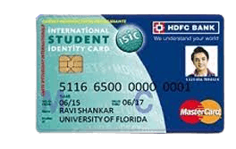 Image of HDFC Bank ISIC Student ForexPlus Card
