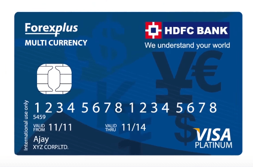 HDFC Multicurrency Platinum ForexPlus Chip Card