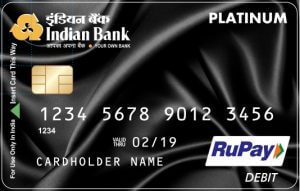 Image of Bank of India RuPay Platinum Debit Card