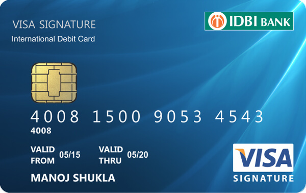 Image of IDBI Visa Signature Debit Card