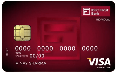 Image of IDFC-First-Visa-Signature-Debit-Card