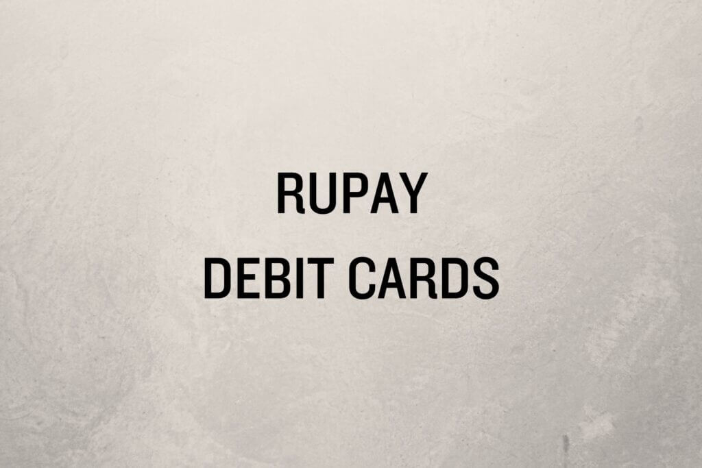 Image of Rupay Debit Cards