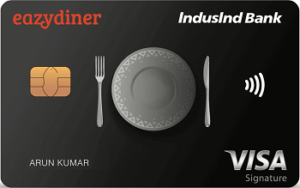 EazyDiner IndusInd Bank Credit Card